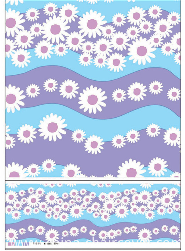 Cheap Non-Woven Fabric Backing Plastic PVC Colorful Printed Tablecloth (TJ0356)